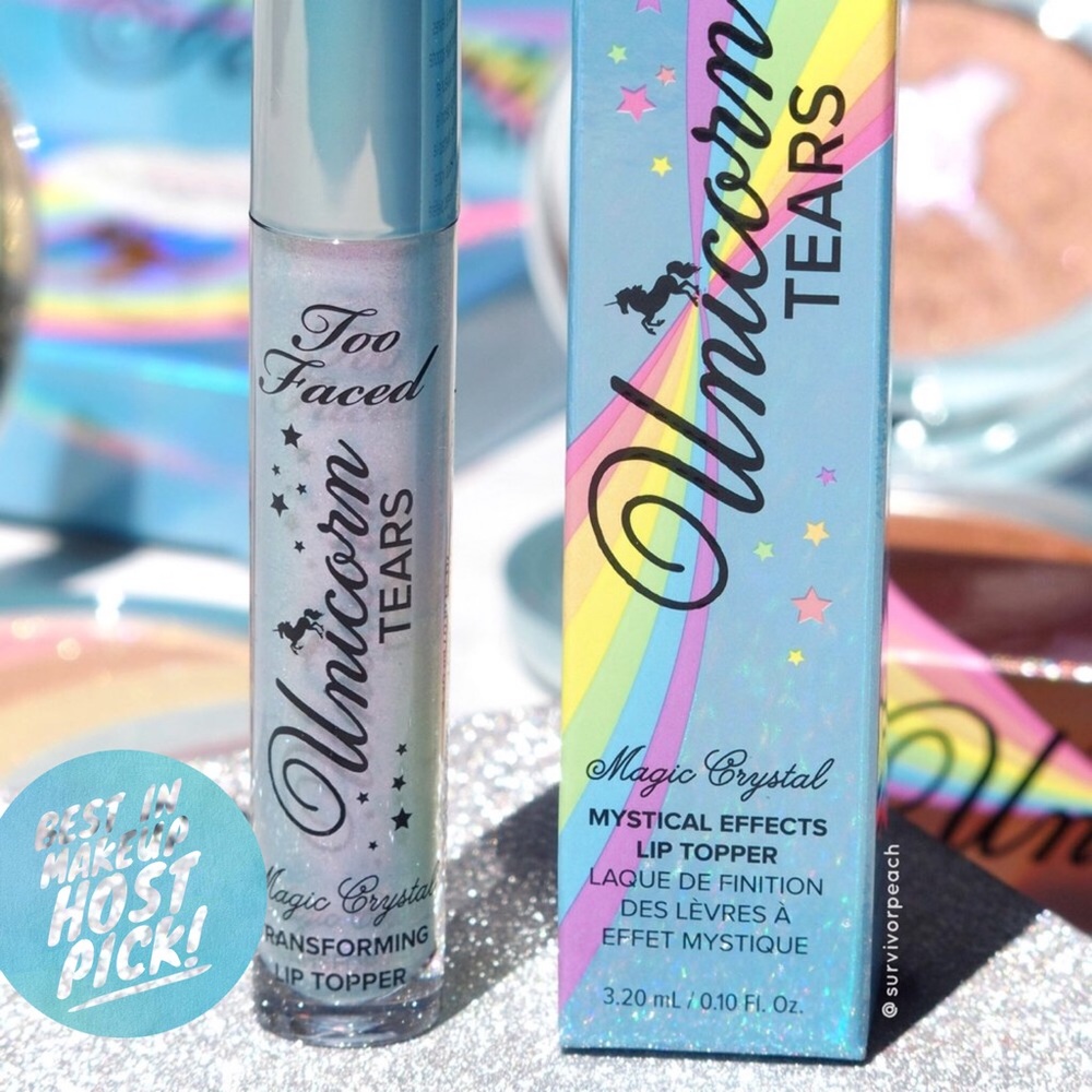 🆕Too Faced Unicorn Tears Magic Crystal Lip Topper